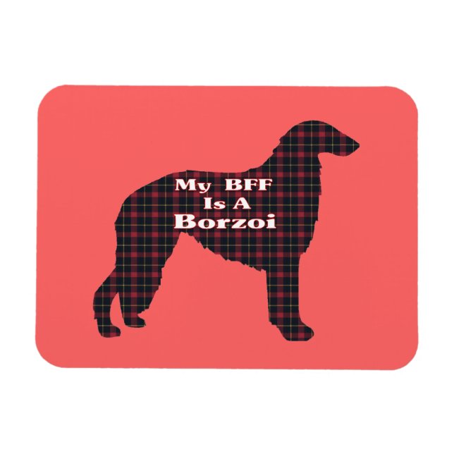 Borzoi BFF Magnet (Horisontell)