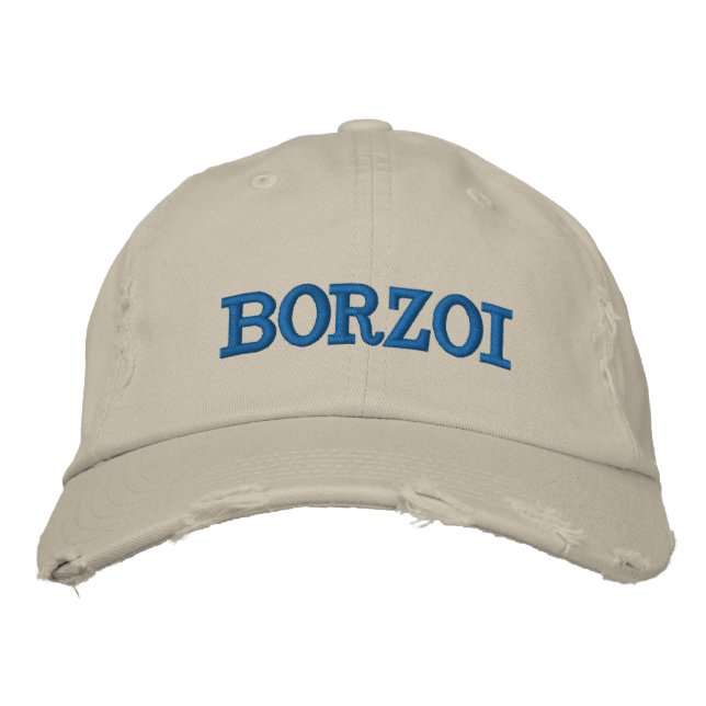 Borzoi Broderad mössa Keps (Framsida)