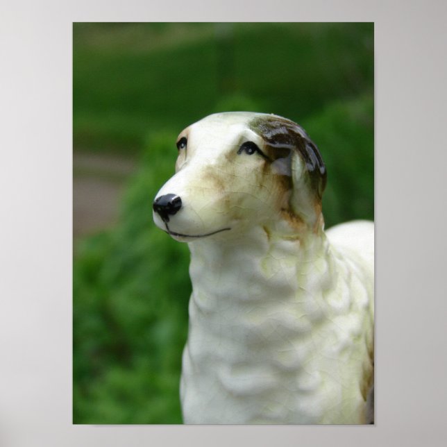Borzoi Figurine Poster (Framsidan)