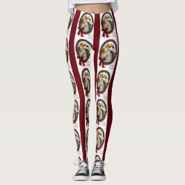 Borzoi God jul Leggings