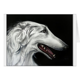borzoi hälsningskort