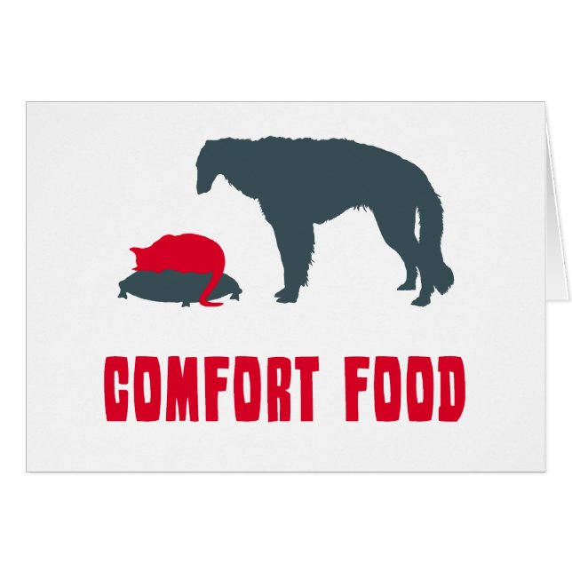 Borzoi Hälsningskort (Framsidan Horizontal)