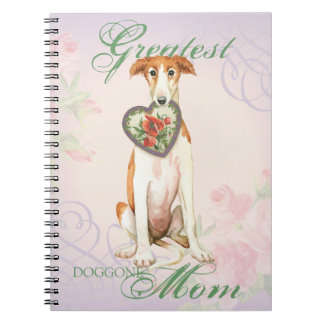 Borzoi Heart Mamma Anteckningsbok