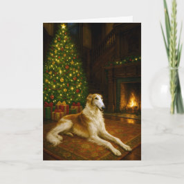 Borzoi Holiday Card Helgkort