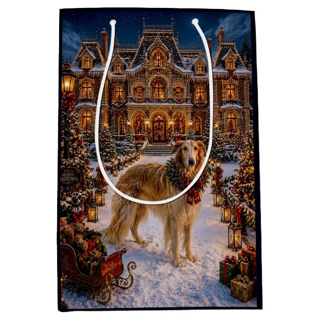 Borzoi Holiday Presentpåse (Framsidan)