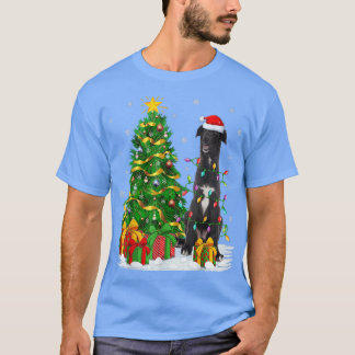 Borzoi Hund älskare Julafton Träd Santa Borzoi,, j T Shirt