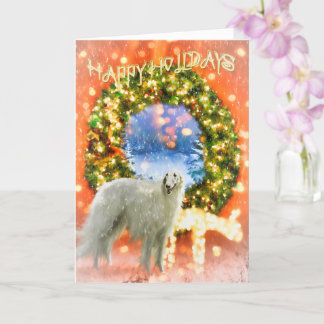 BORZOI Hund CHRISTMAS-kort Kort