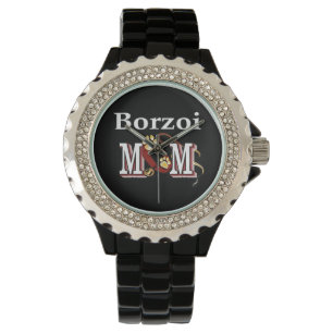 Borzoi Hund MAMMA Armbandsur