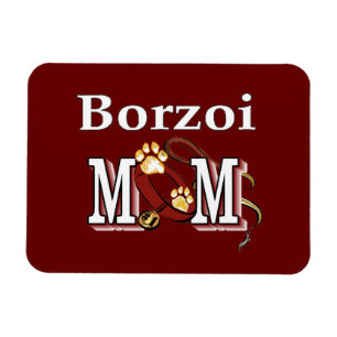 Borzoi Hund MAMMA Magnet