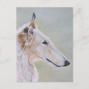 "Borzoi" Hundkonst vykort