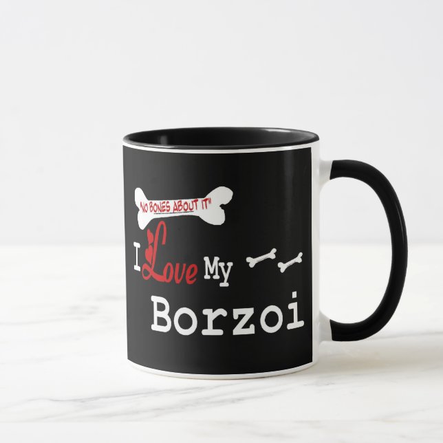 Borzoi (I Kärlek) Mugg (Höger)