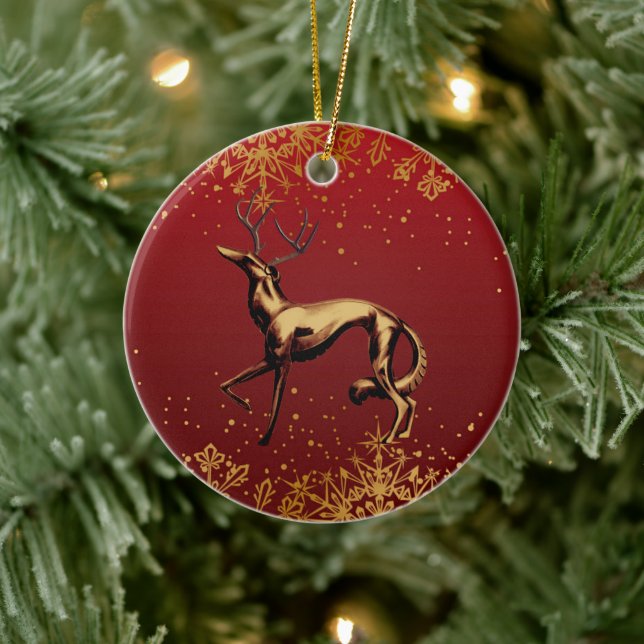 Borzoi jul Ornament (Träd)