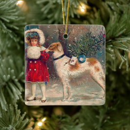 Borzoi jul Ornament