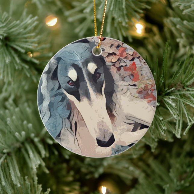 Borzoi jul Ornament (Träd)