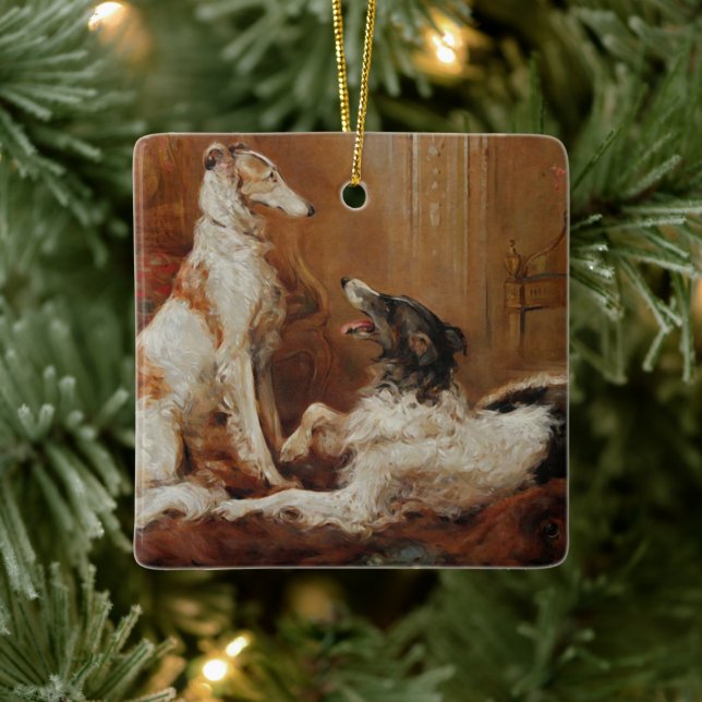 Borzoi jul Ornament (Träd)
