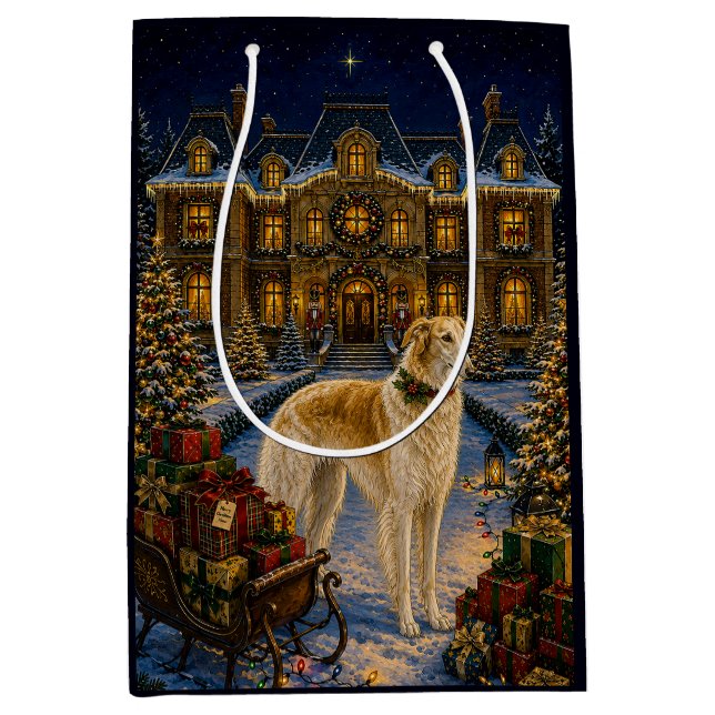 Borzoi julklappspåse (Framsidan)