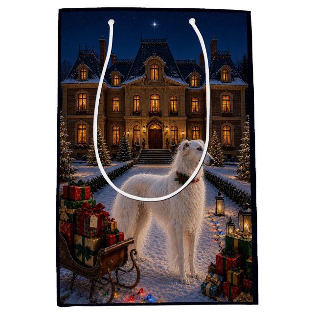 Borzoi julklappspåse (Framsidan)