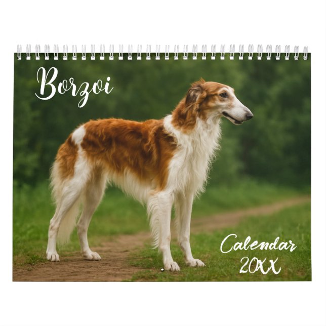 Borzoi-kalender 2026 kalender (Omslag)