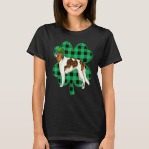 Borzoi Leprechaun St Patricks Day Lucky C T Shirt