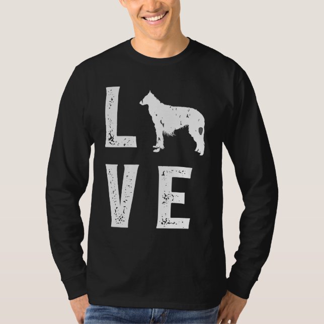 Borzoi Love  1 T Shirt (Framsida)