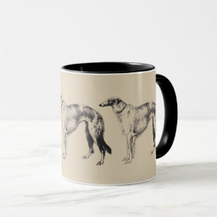 Borzoi Martynow Etsning Mugg
