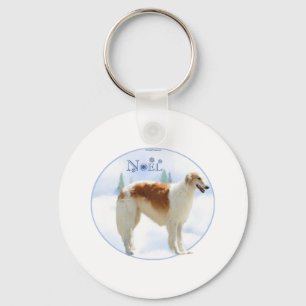 Borzoi Noel Nyckelring