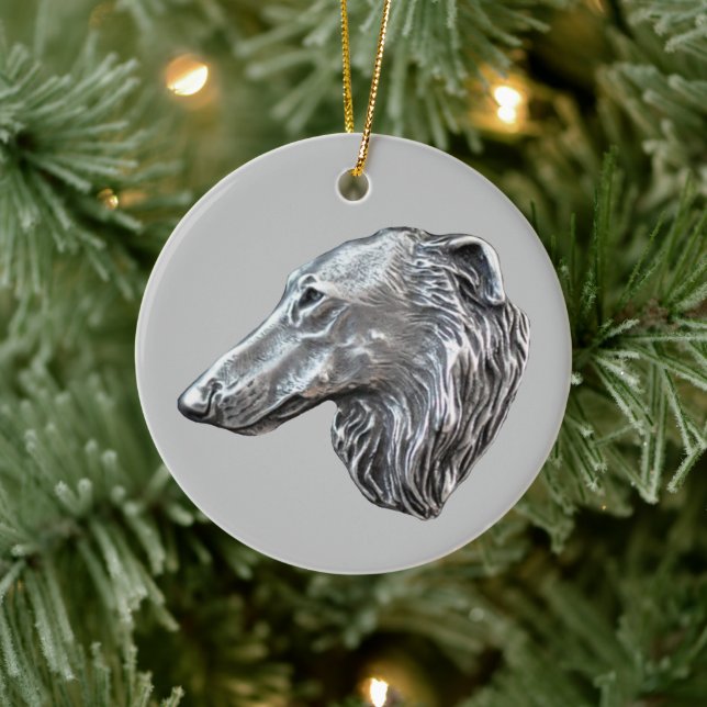 Borzoi-ornament Julgransprydnad Keramik (Träd)
