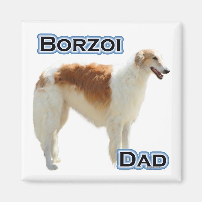 Borzoi Pappa 4 - Magnet (Framsidan)