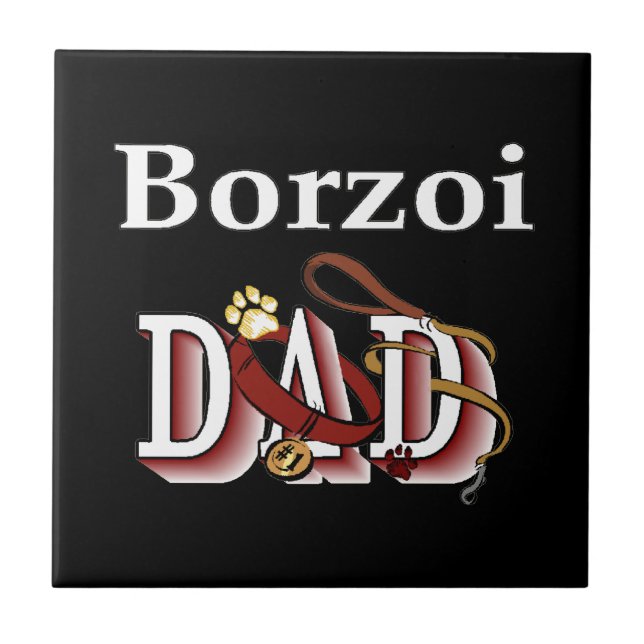 Borzoi Pappa Kakelplatta (Framsidan)