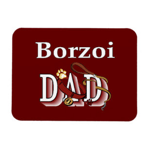 Borzoi Pappa Magnet
