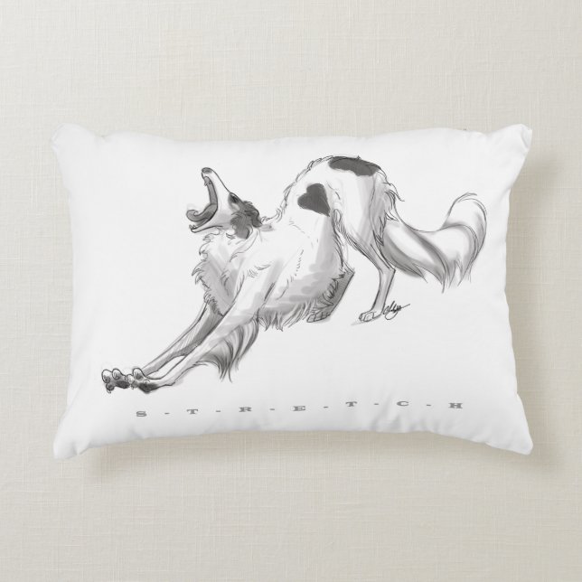Borzoi Pillow Prydnadskudde (Framsidan)