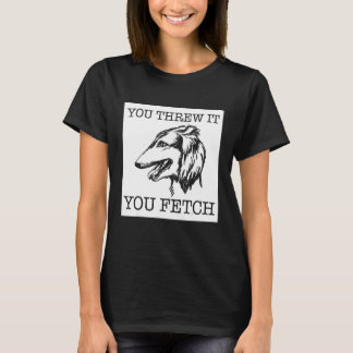 Borzoi rolig hund älskare gift_1 t shirt