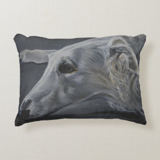 Borzoi Russian Wolfhound Hund Art Dekorativ kudde