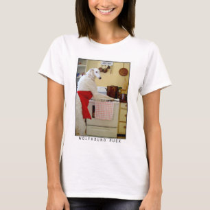 Borzoi Russian Wolfhound "Wolfhound Puck" Hund T Shirt