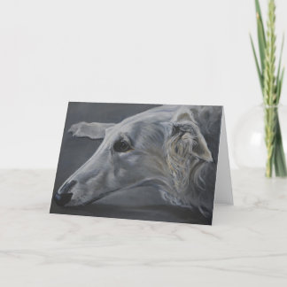 Borzoi Rysk Wolfhound Hund Art-gratulationskort Kort