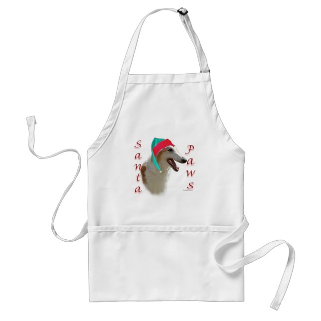 Borzoi Santa Tassar Förkläde (Framsidan)