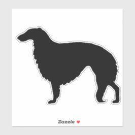 Borzoi Silhouette Anpassningsbar-cut Vinyl Sticker Klistermärken