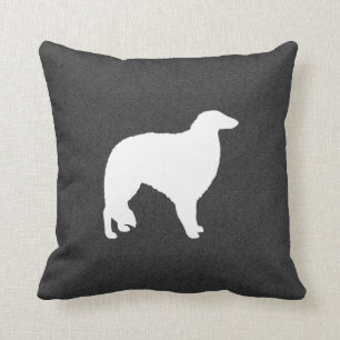 Borzoi Silhouette Kudde