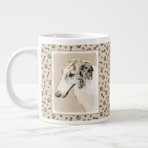 Borzoi (Silver Brindle) målar originalbilder av Hu Jumbo Mugg