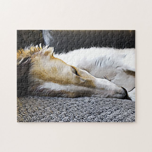 Borzoi Slumber Pussel (Horisontell)