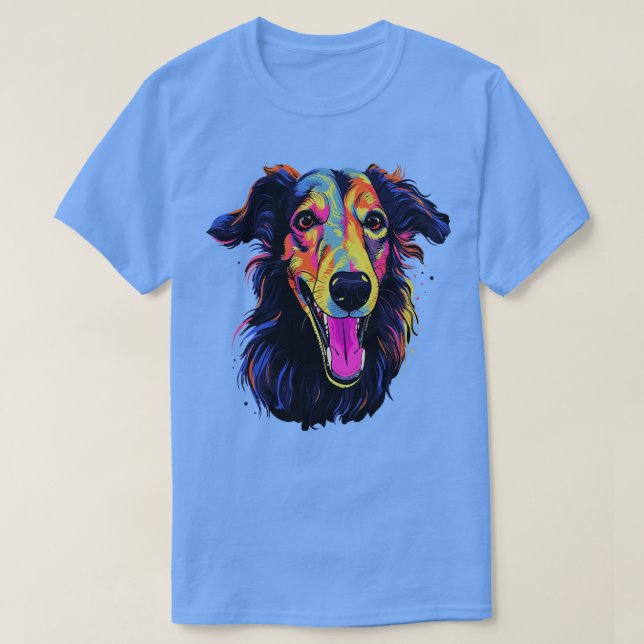 Borzoi Smiling T Shirt (Design framsida)