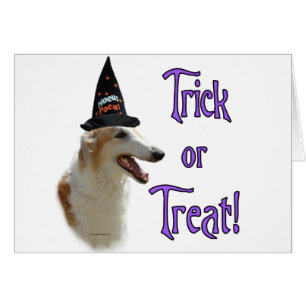 Borzoi Trick Hälsningskort