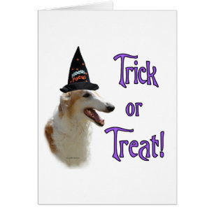 Borzoi Trick Hälsningskort