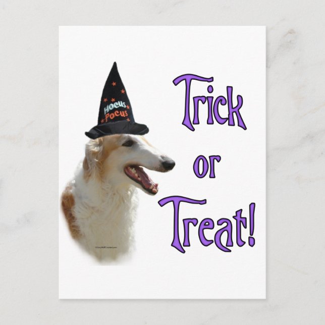 Borzoi Trick Vykort (Framsida)