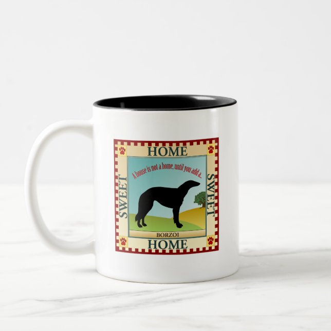 Borzoi Två-Tonad Mugg (Vänster)