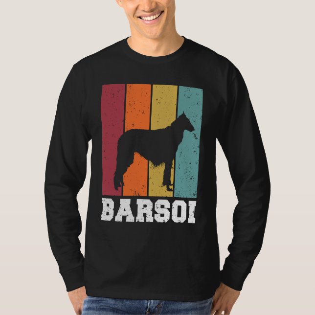 Borzoi Vintage  2 T Shirt (Framsida)