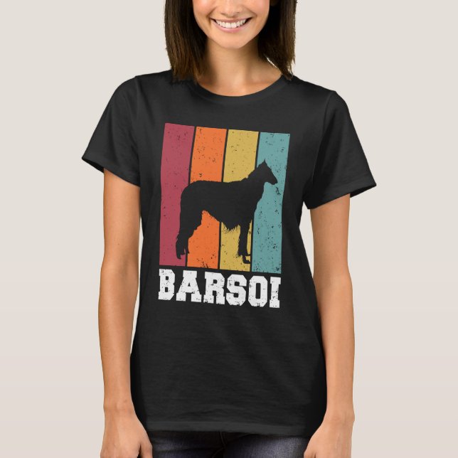 Borzoi Vintage  2 T Shirt (Framsida)