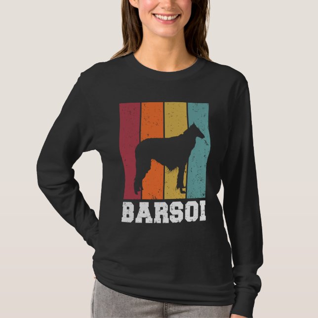 Borzoi Vintage  2 T Shirt (Framsida)