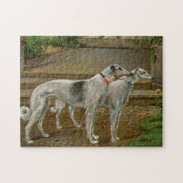 Borzoi Watercolor Pussel