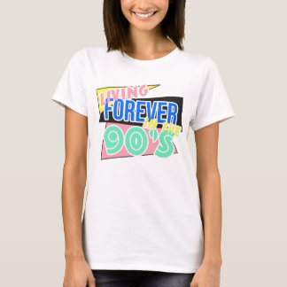 Bosatt för evigt i 90-tal tee shirt